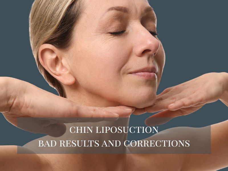 chin liposuction bad results and corrections
